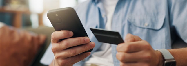 Making purchase with credit card